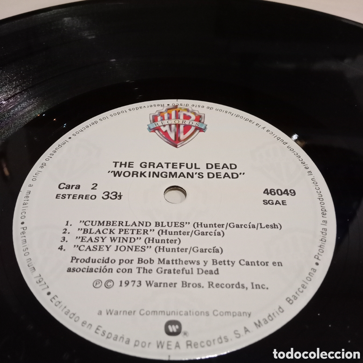 Discos de vinilo: THE GRATEFUL DEAD - WORKINGMANS DEAD - LP - Foto 5