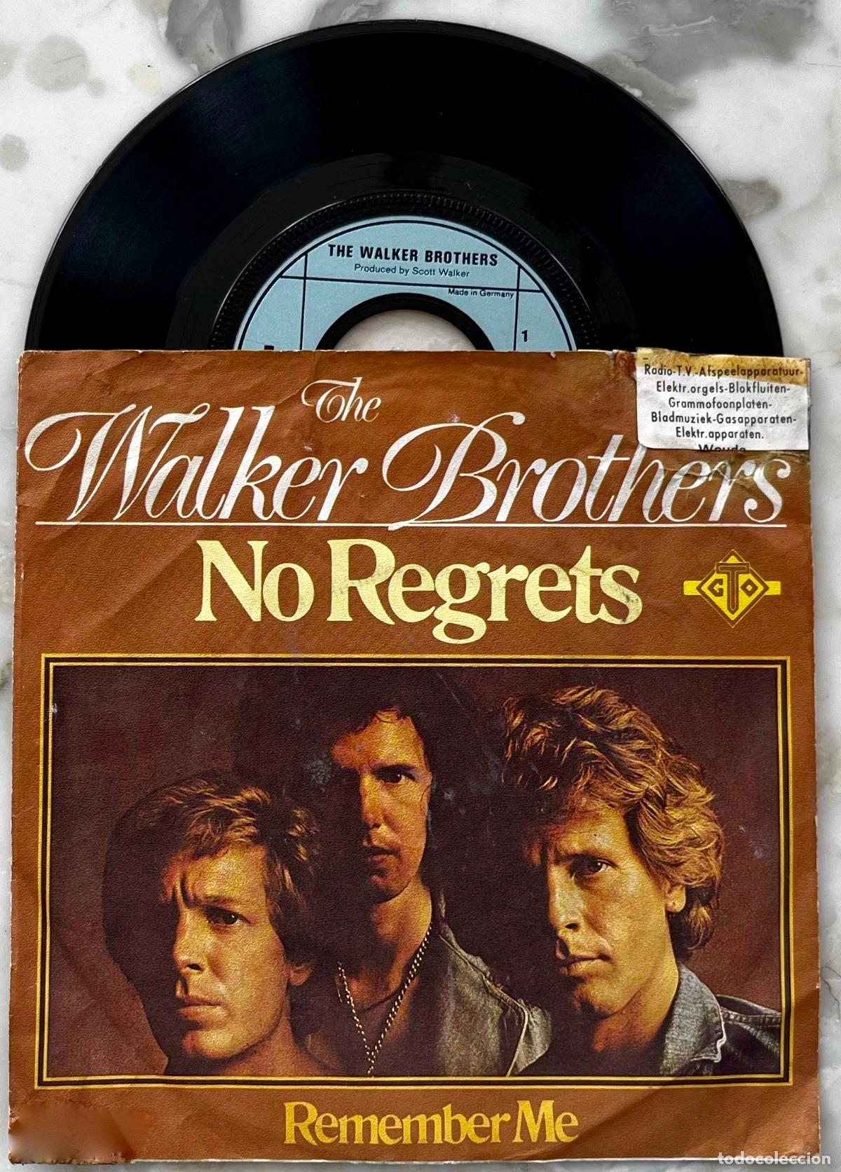 Discos de vinilo: THE WALKER BROTHERS. NO REGRETS. SINGLE ORIGINAL ALEMANIA 1975