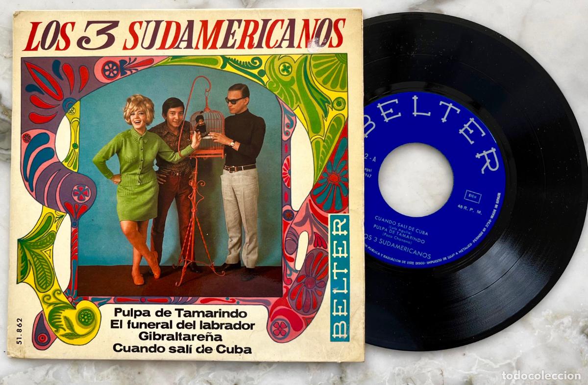 Discos de vinilo: LOS 3 SUDAMERICANOS. PULPA DE TAMARINDO. EP ORIGINAL ESPA&Ntilde;A 1967