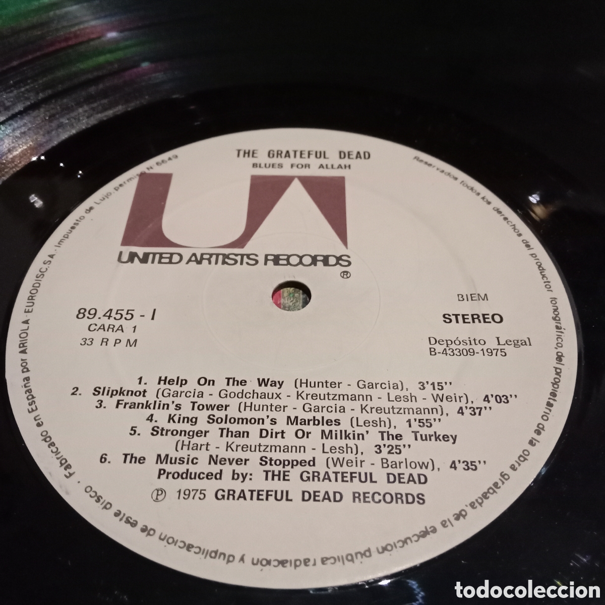 Discos de vinilo: THE GRATEFUL DEAD - BLUES FOR ALLAH - LP - Foto 4