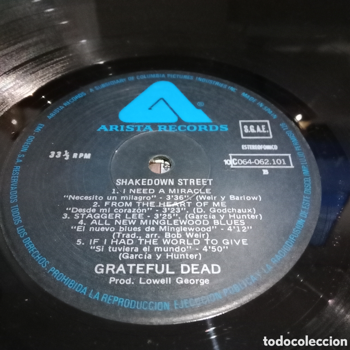 Discos de vinilo: THE GRATEFUL DEAD - SHAKEDOWN STREET - LP - Foto 5