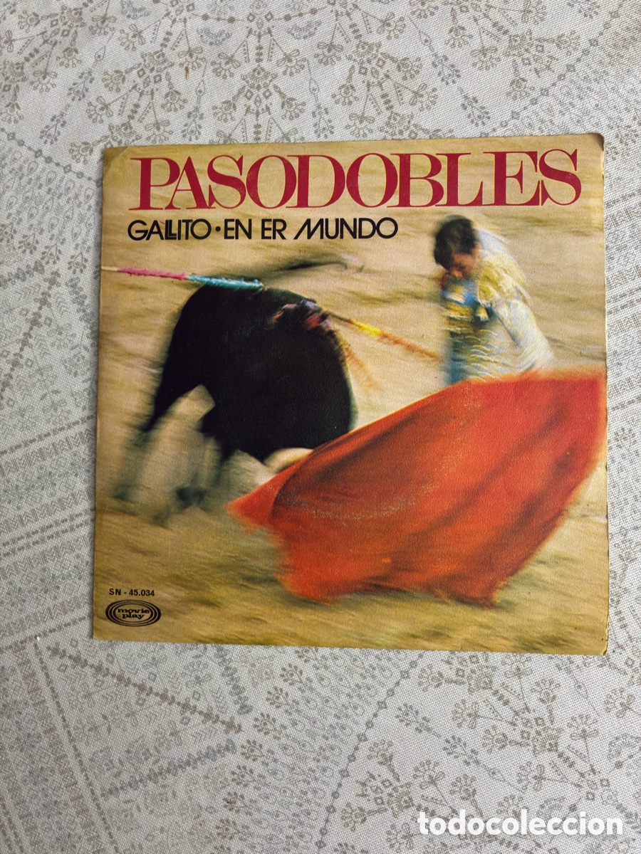 Discos de vinilo: Single 7&rdquo; Jose Aguira Y Su Orquesta - Pasodobles: Gallito / En Er Mundo (Movieplay, Espa&ntilde;a 1971)