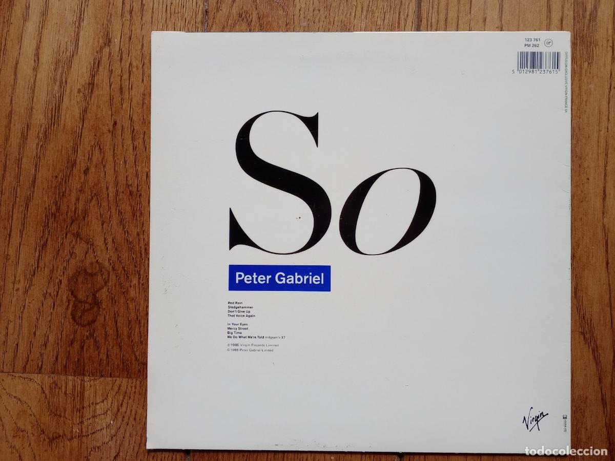 Discos de vinilo: Peter Gabriel (ex-Genesis) - So - Foto 3