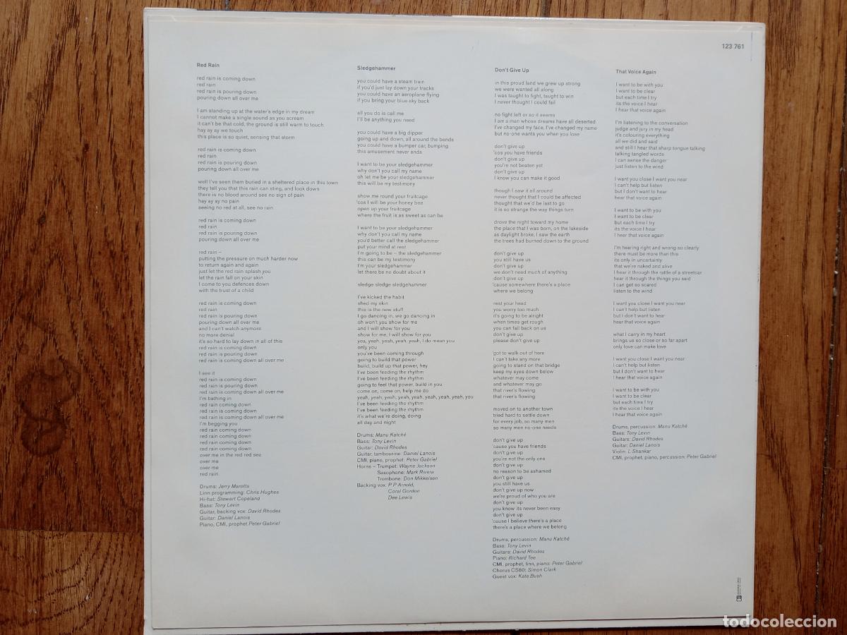 Discos de vinilo: Peter Gabriel (ex-Genesis) - So - Foto 4