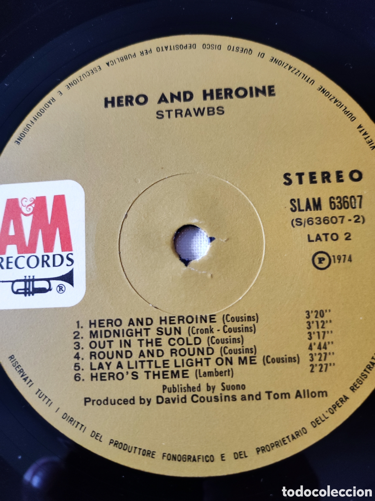 Discos de vinilo: STRAWBS - HERO AND HEROINE - Foto 6