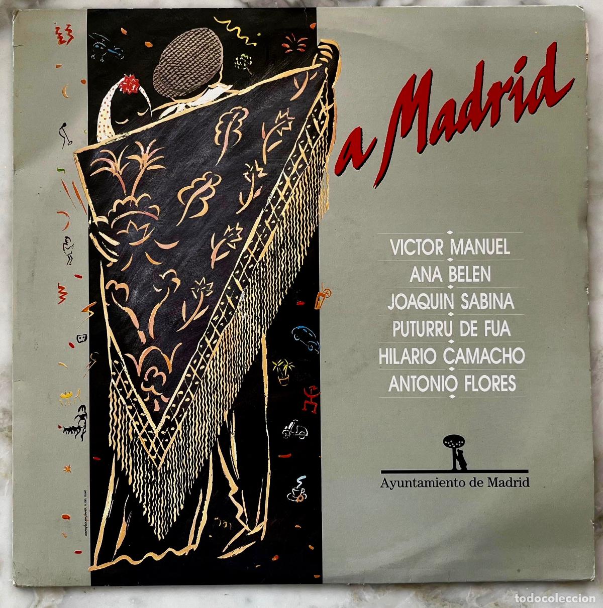 Discos de vinilo: A MADRID. VICTOR MANUEL. ANA BALEN. SABINA. ANTONIO FLORES. HILARIO CAMACHO. LP ESPA&Ntilde;A PROMOCIONAL