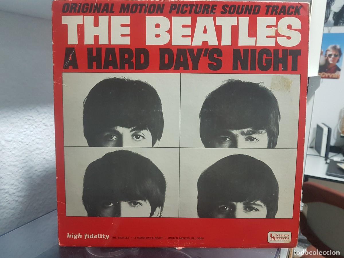 Discos de vinilo: D) The Beatles &rdquo;A hard day's night&rdquo; original motion picture sound track&rdquo; Lp a&ntilde;o1964 LEER DESCRIPCION