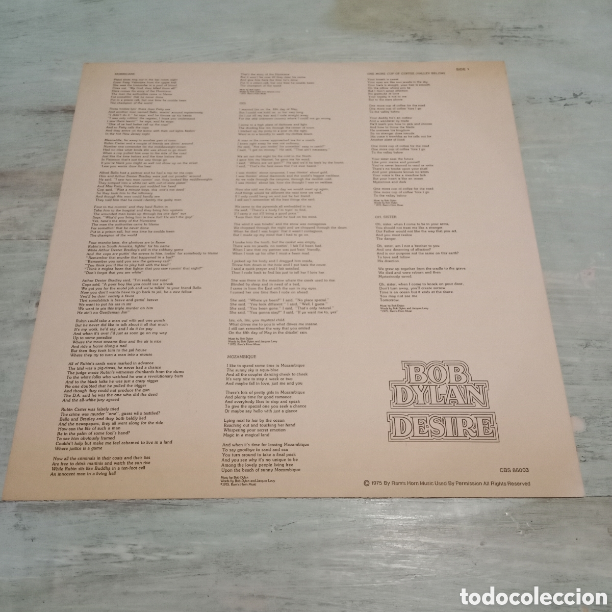 Discos de vinilo: BOB DYLAN - DESIRE - LP - Foto 6