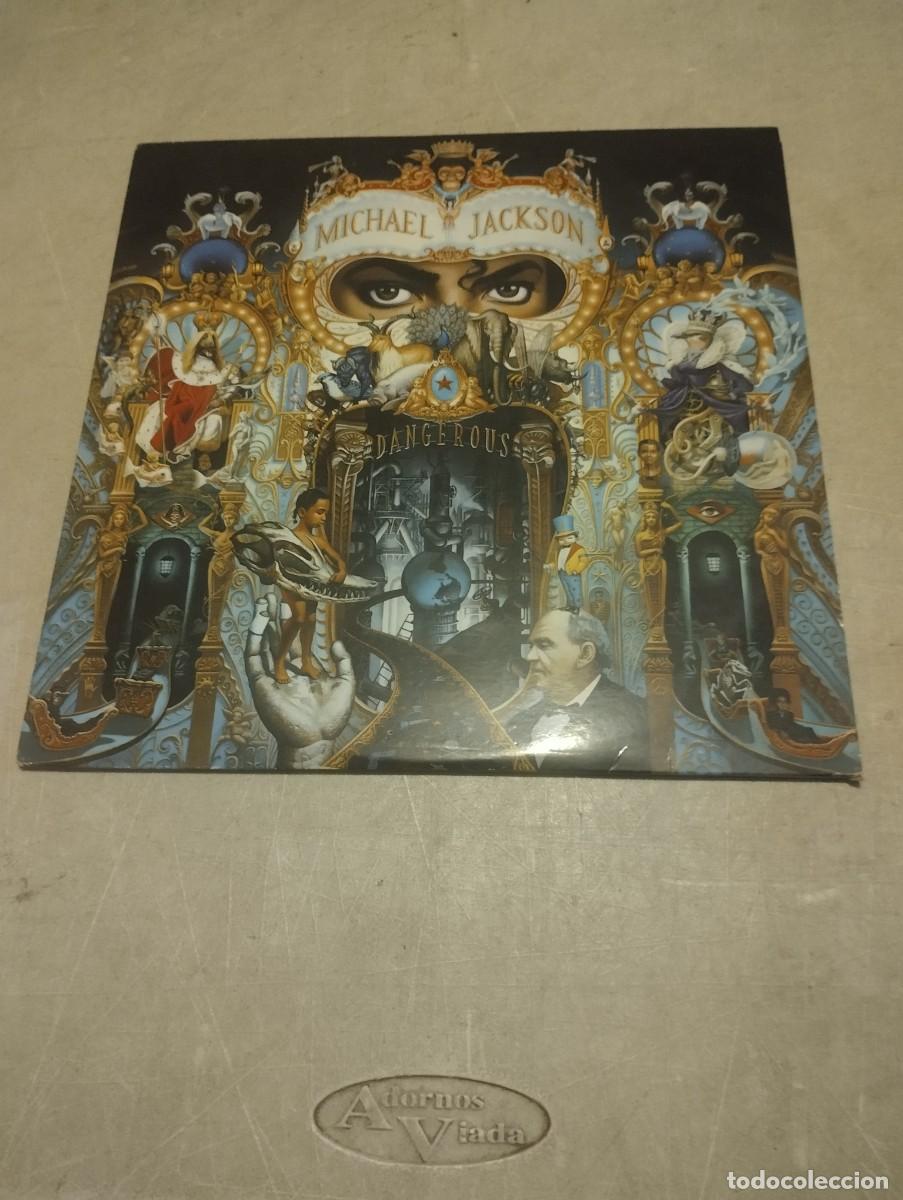 Discos de vinilo: MICHAEL JACKSON DOBLE LP DANGEROUS ESP.1991 ENCARTE LETRAS