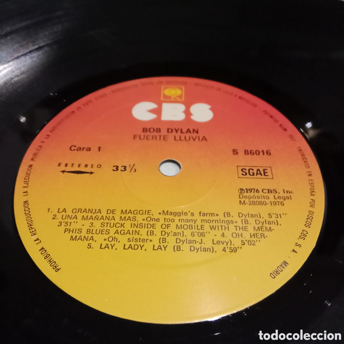 Discos de vinilo: BOB DYLAN - HARD RAIN - LP - Foto 6