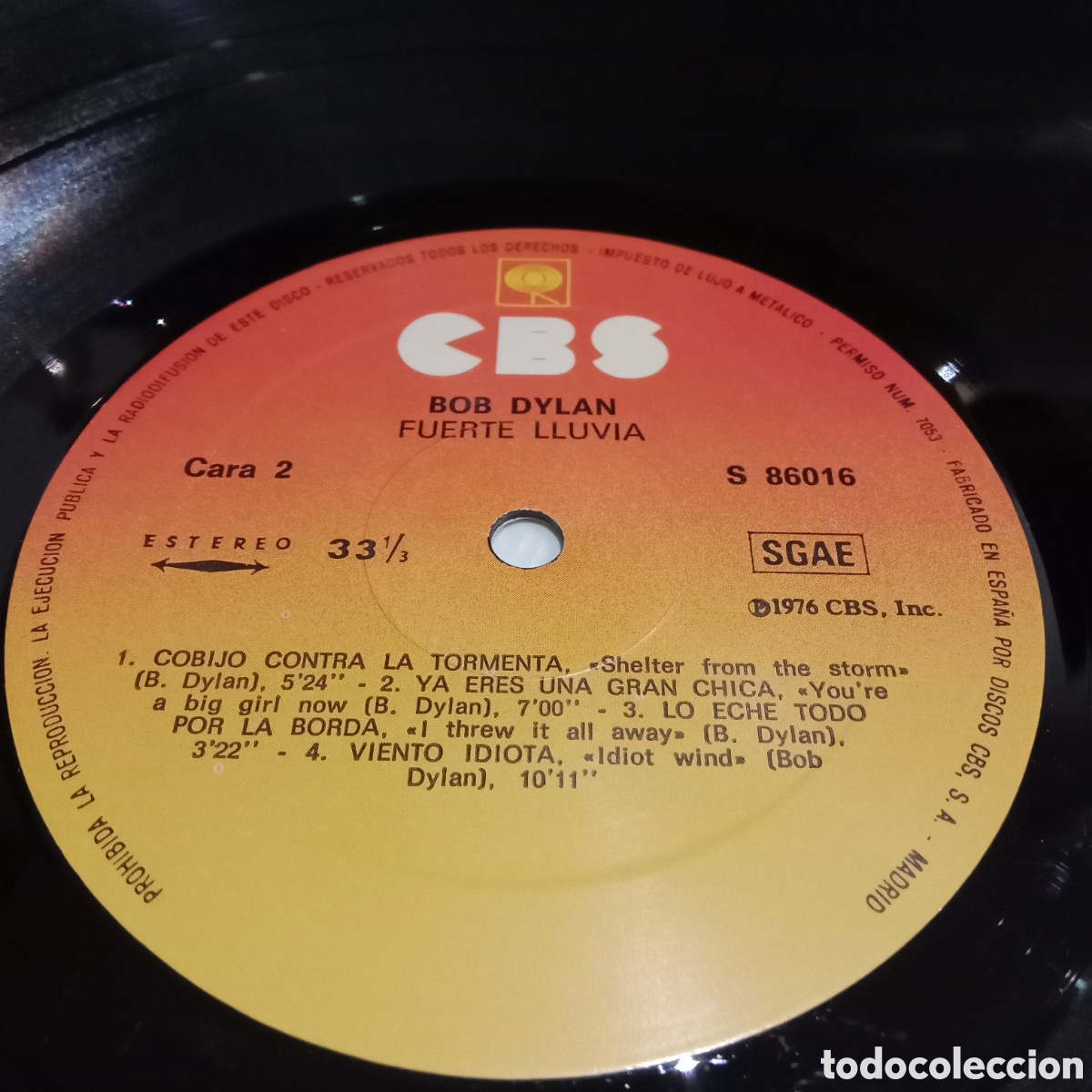 Discos de vinilo: BOB DYLAN - HARD RAIN - LP - Foto 7
