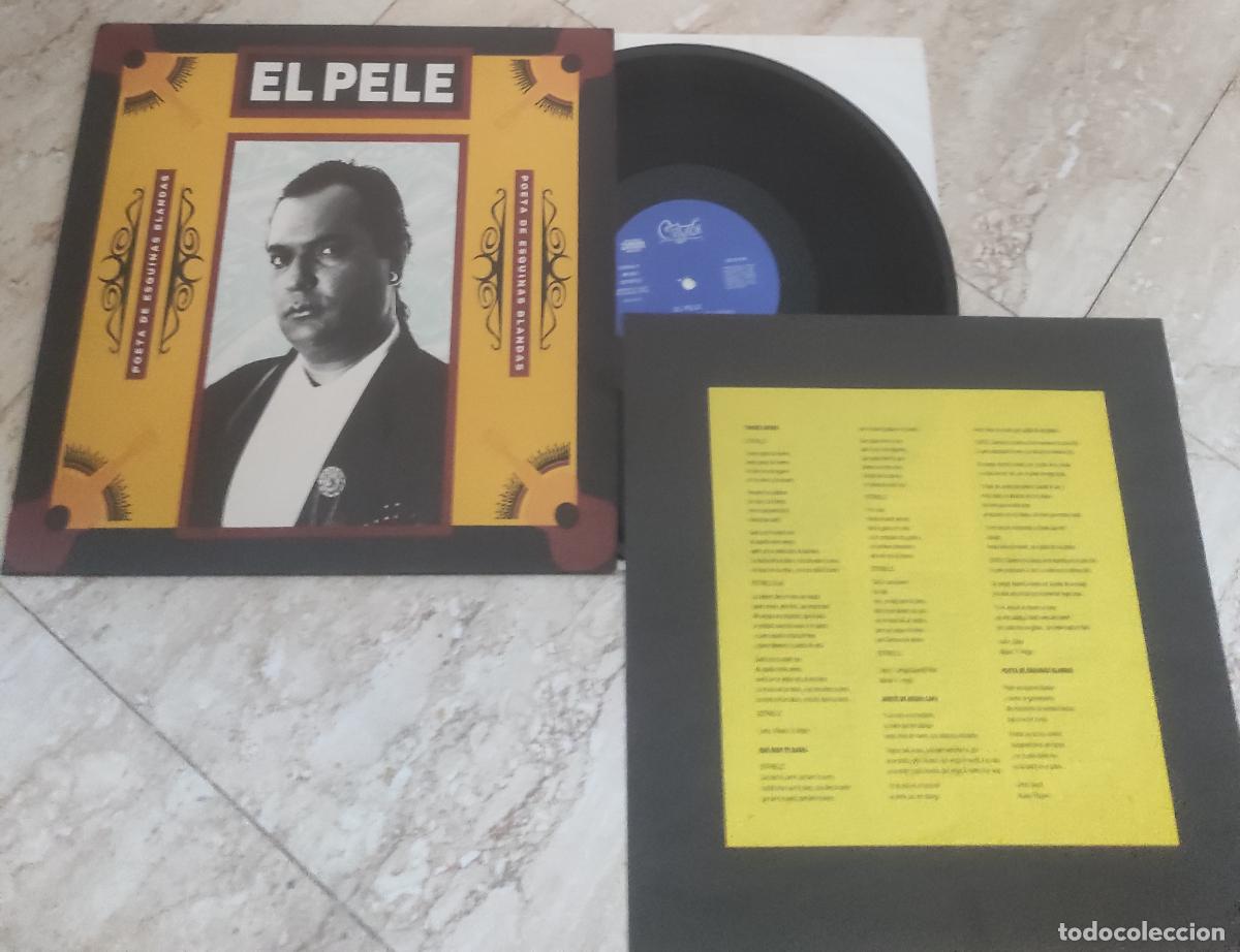 Discos de vinilo: El Pele & Vicente Amigo &lrm;&ndash; Poetas De Esquinas Blandas-LP- EXCELENTE COMO NUEVO-CONTIENE INSERT