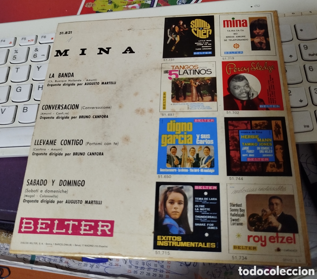 Discos de vinilo: Mina - La banda + 3. - Foto 2