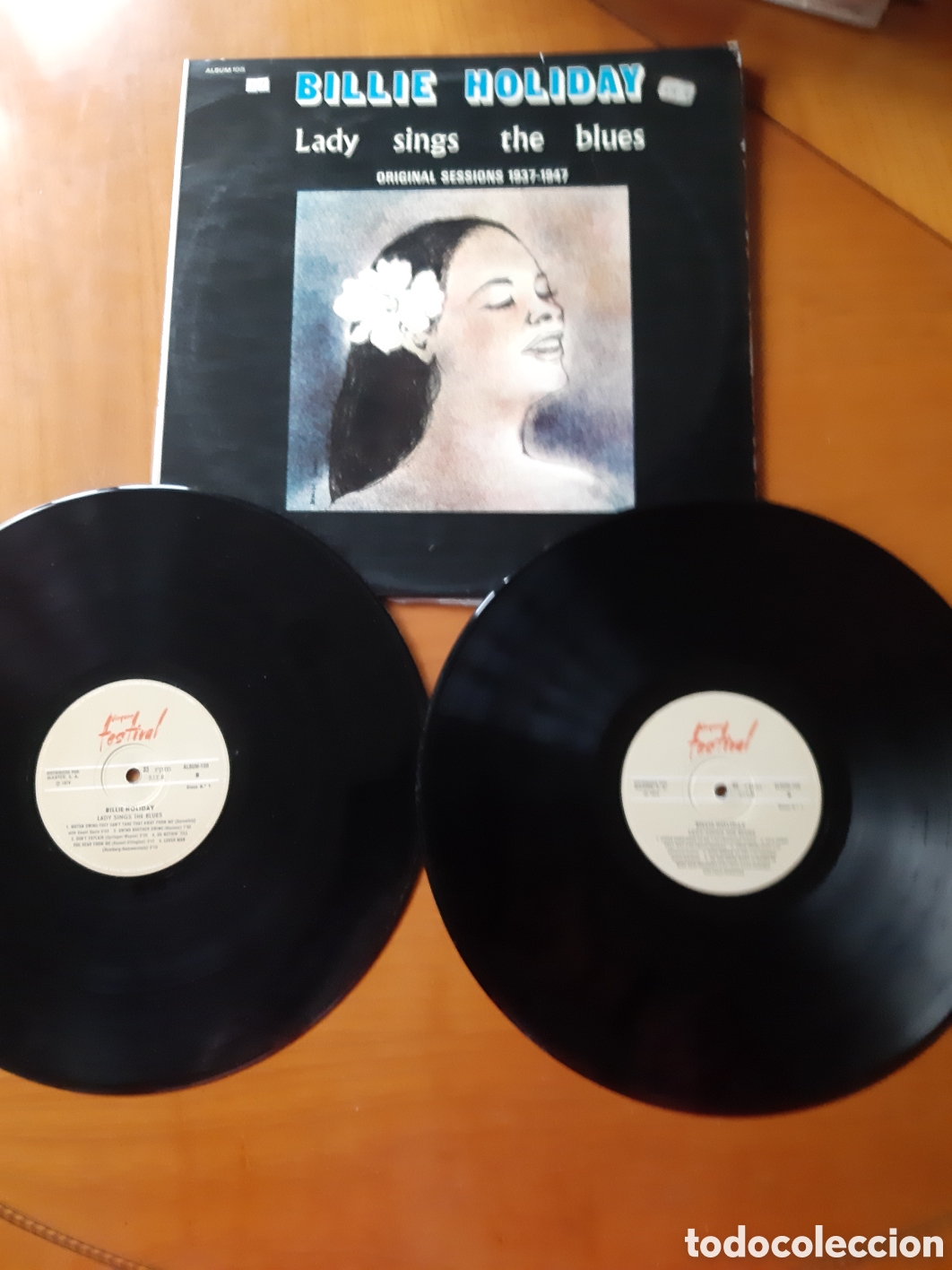 Discos de vinilo: Dos discos Billie Holiday. Original. Buen estado.