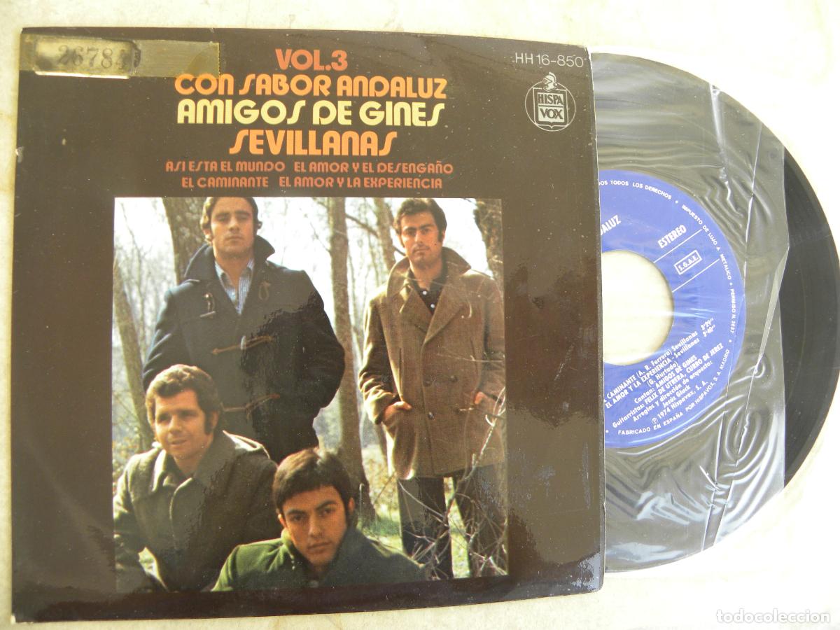 Discos de vinilo: AMIGOS DE GINES -CON SABOR ANDALUZ VOL. 3 -EP 1974 -BUEN ESTADO -PEDIDO MINIMO 3 EUROS