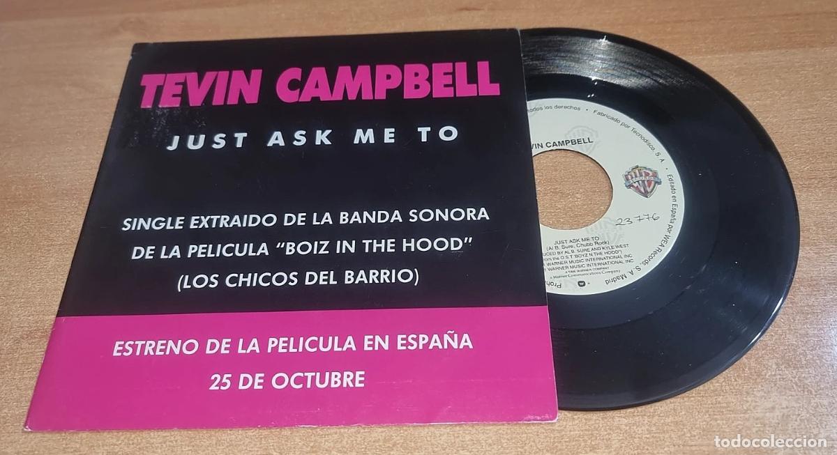 Discos de vinilo: TEVIN CAMPBELL Just ask me to 7&rdquo; SINGLE VINILO PROMO DEL A&Ntilde;O 1991 CONTIENE 2 TEMAS