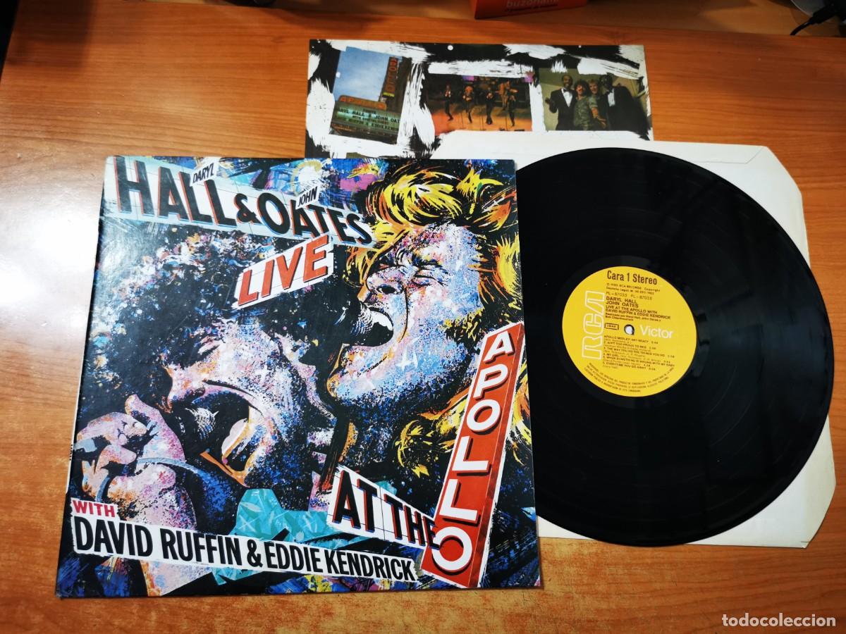 Discos de vinilo: HALL & OATES Live at the Apollo TEMPTATIONS LP VINILO DEL A&Ntilde;O 1986 CON ENCARTE 9 TEMAS
