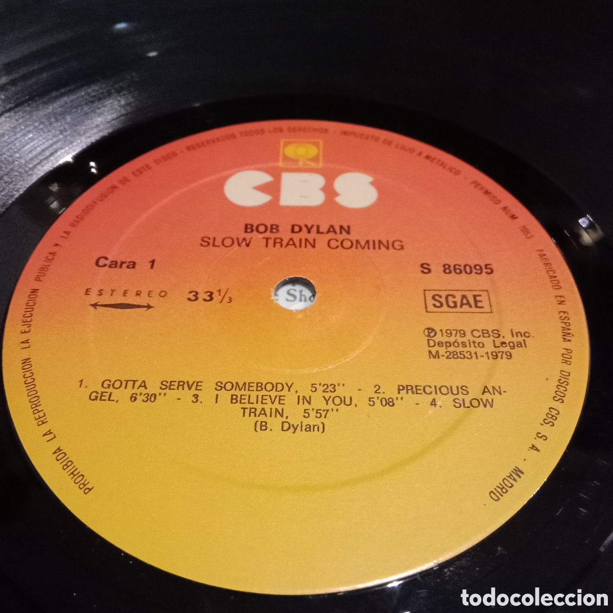 Discos de vinilo: BOB DYLAN - SLOW TRAIN COMING - LP - Foto 8