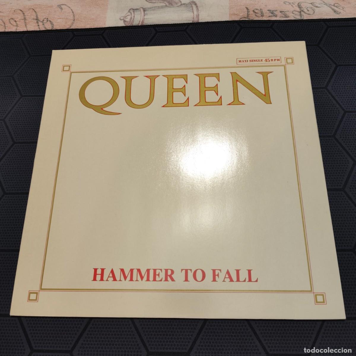Discos de vinilo: QUEEN - HAMMER TO FALL - MAXI - ESPA&Ntilde;A 1984.