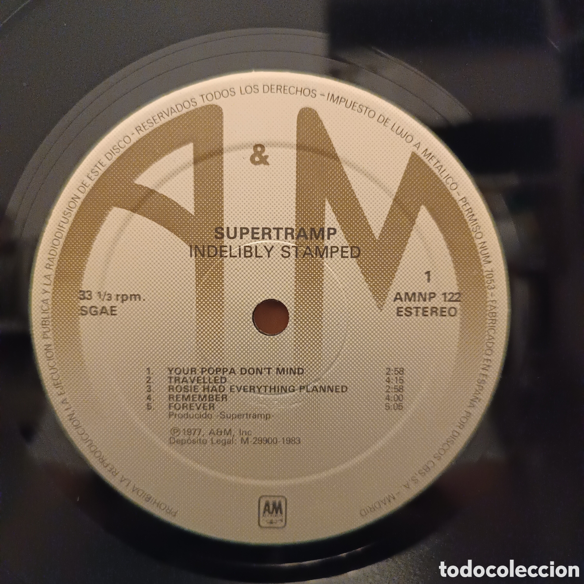 Discos de vinilo: SUPERTRAMP. INDELIBLY STAMPED. LP. 1983. GATEFOLD - Foto 6