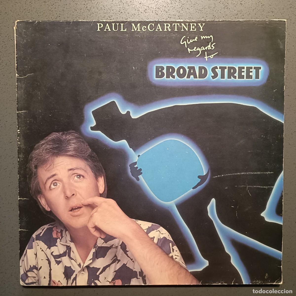 Discos de vinilo: Paul McCartney - Give My Regards to Broad Street - BSO - LP. sello EMI / Odeon 1984
