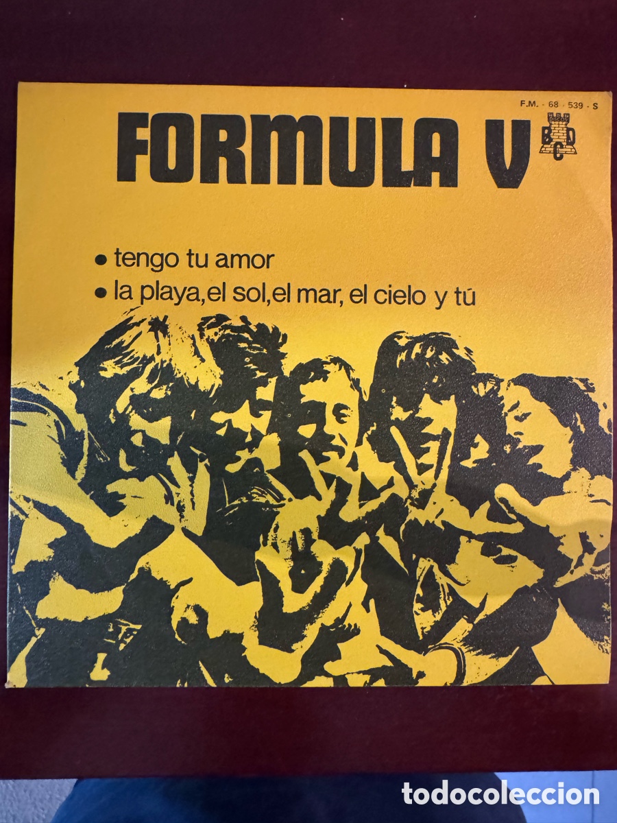Discos de vinilo: F&Oacute;RMULA V &ndash; Single 45 rpm promocional MG