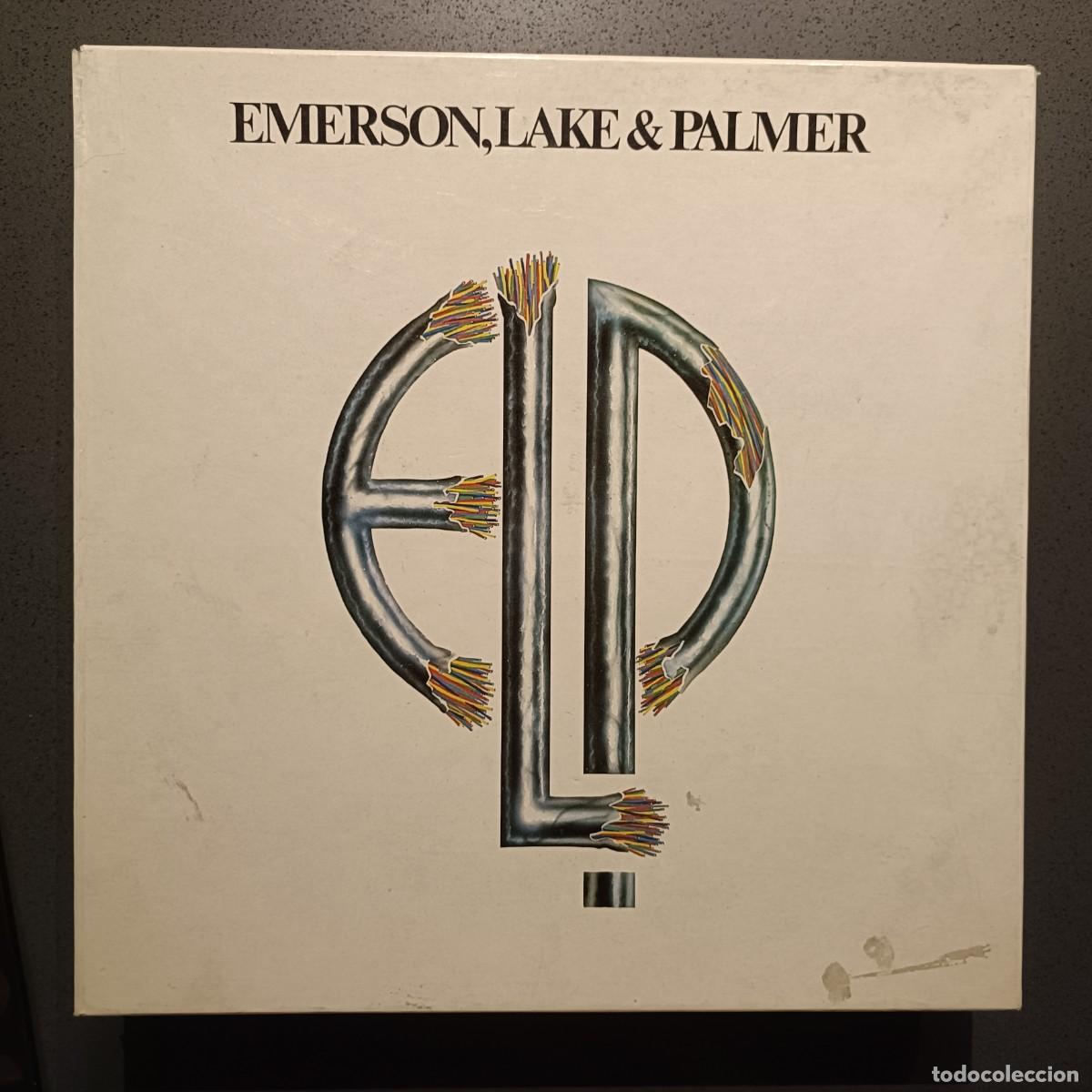 Discos de vinilo: Emerson, Lake & Palmer - Caja, contiene Cuatro LPs. - Sello Ariola / Euridisc 1982