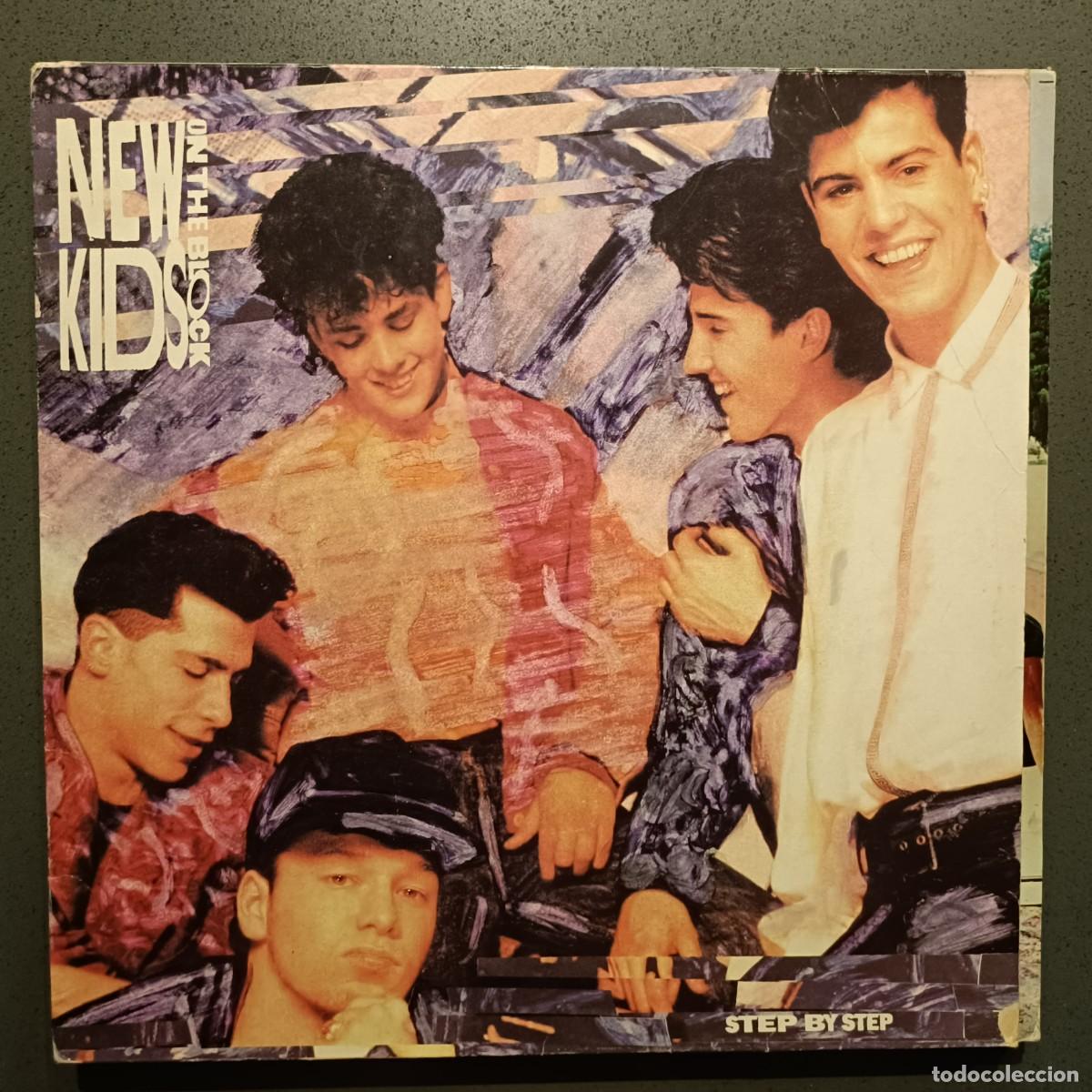 Discos de vinilo: New Kids On The Block - Step By Step - LP. sello CBS 1990