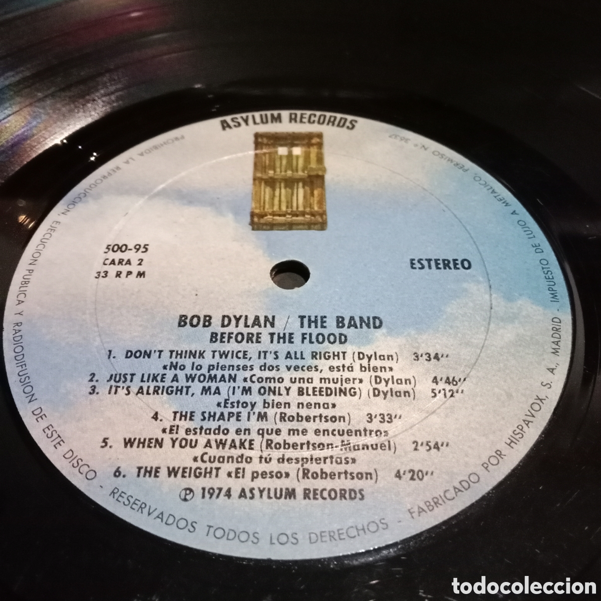 Discos de vinilo: BOB DYLAN / THE BAND - BEFORE THE FLOOD - LP DOBLE GATEFOLD - Foto 7