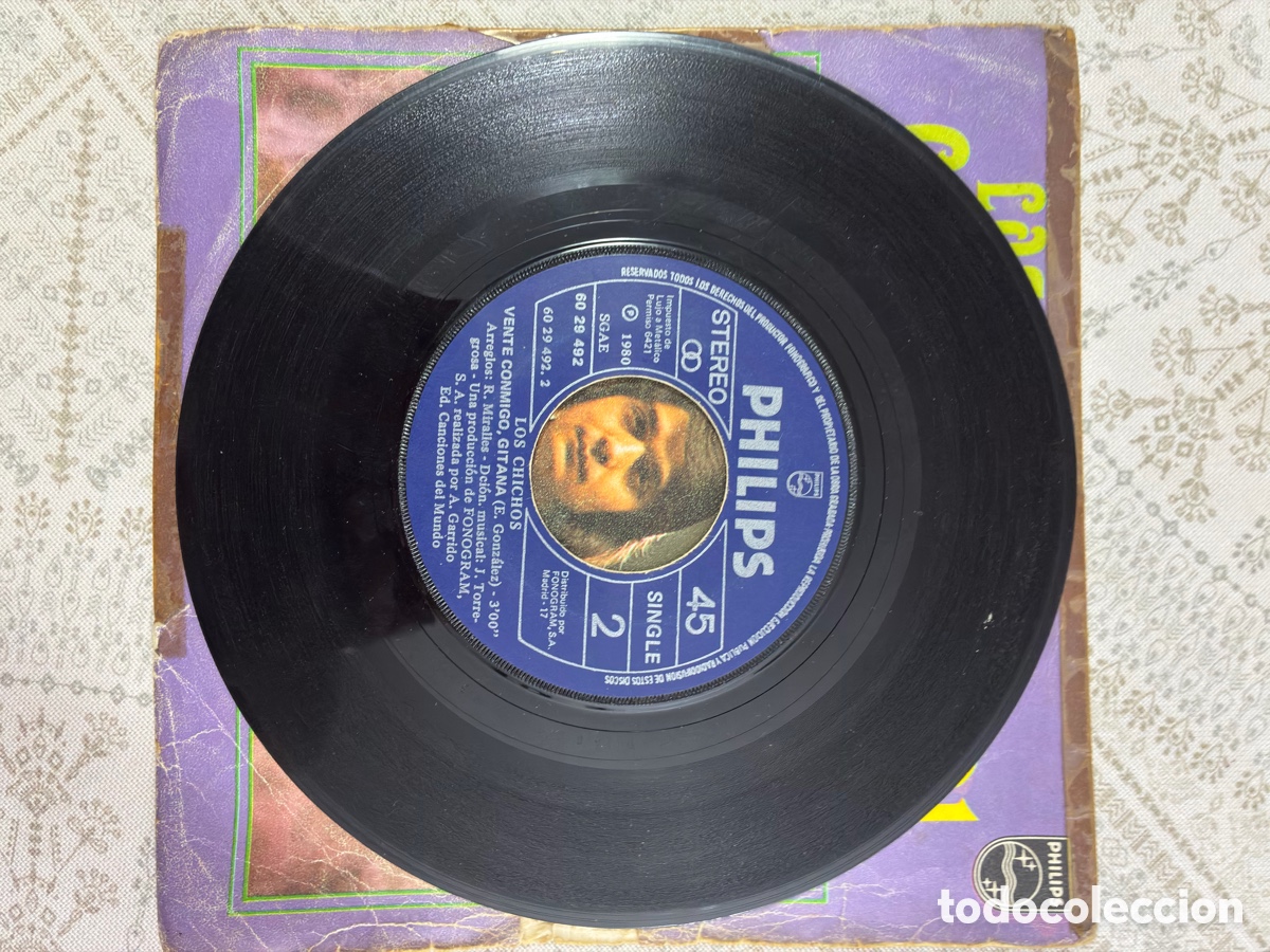 Discos de vinilo: Single 7&rdquo; Vinilo LOS CHICHOS - Mami / Vente Conmigo Gitana (Philips 1980) - Foto 4