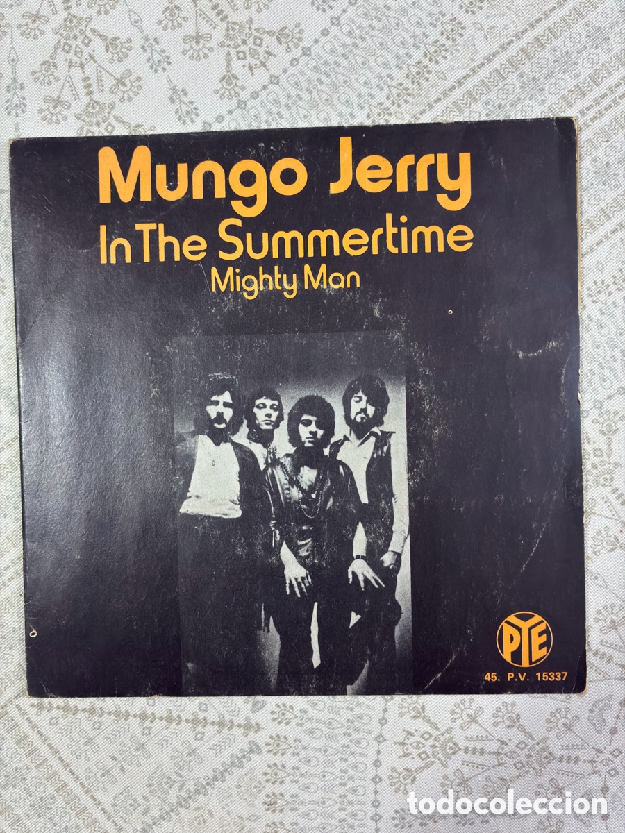 Discos de vinilo: Summertime / Mighty Man (PYE Records / Disques Vogue 1970 - Edici&oacute;n Francesa)