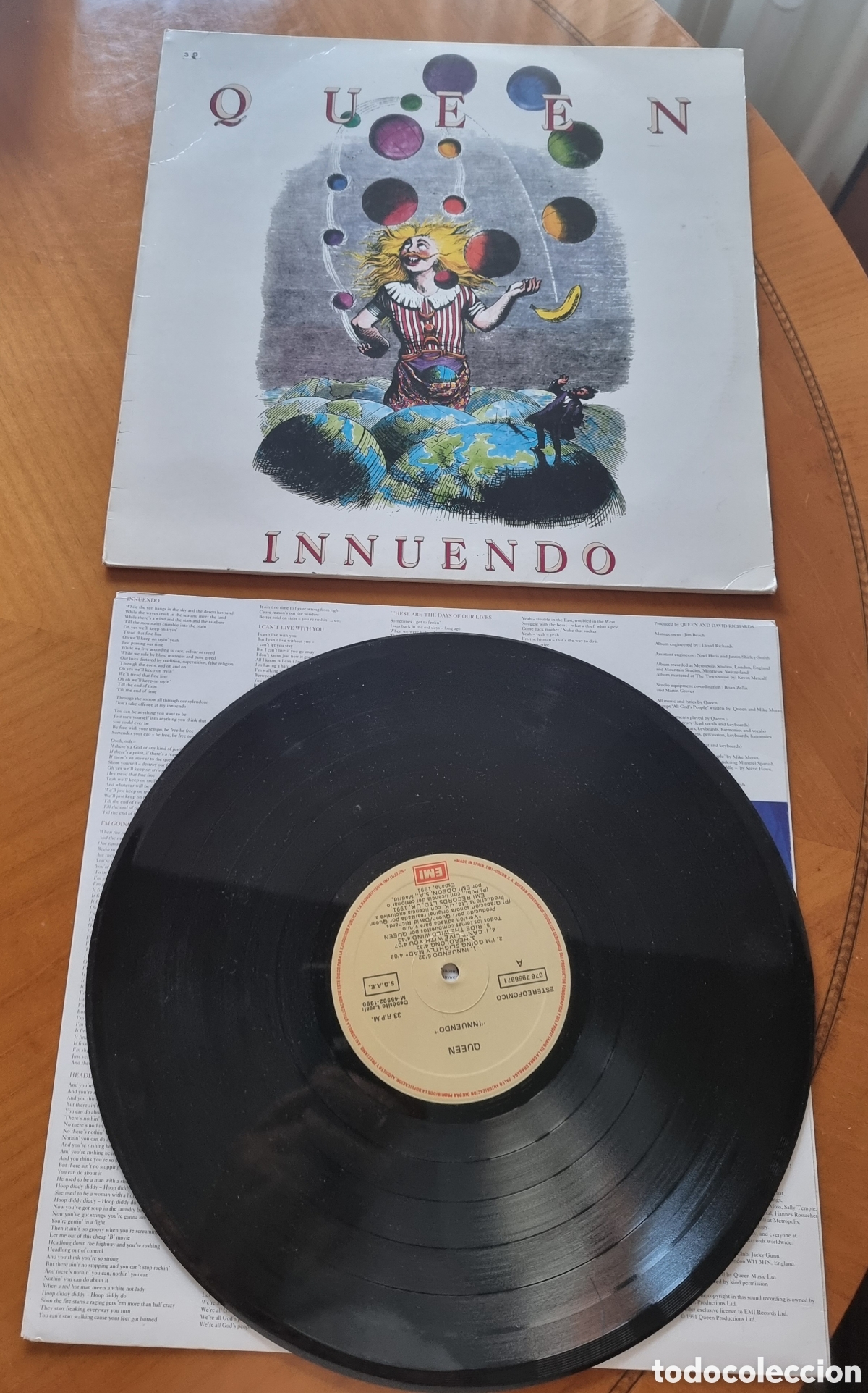 Discos de vinilo: Disco Queen Innuendo original buen estado ved fotos