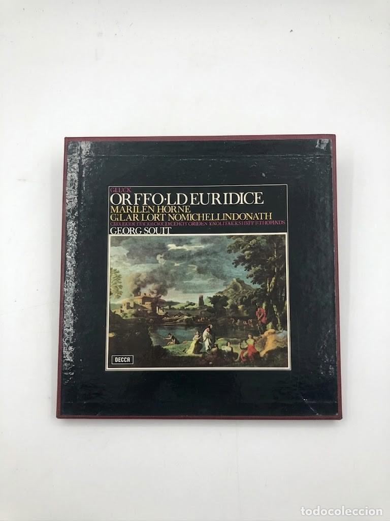 Discos de vinilo: Gluck - Orfeo ed Euridice (&Oacute;pera completa) Caja 2 LP - Decca FFSS (Espa&ntilde;a, 1971) Horne, Lorengar