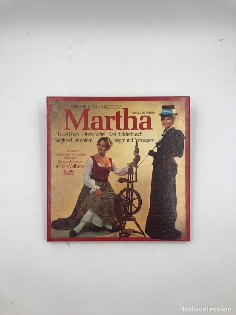 Discos de vinilo: Friedrich von Flotow - Martha (&Oacute;pera completa) Caja 3 LP - Eurodisc (Alemania, 1978) Lucia Popp