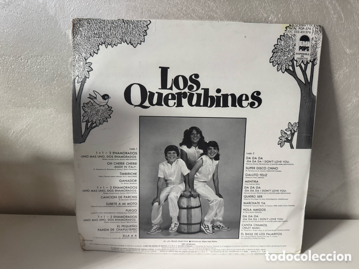 Discos de vinilo: Los Querubines - EMI M&eacute;xico 1982 ( Firmado) - Foto 2