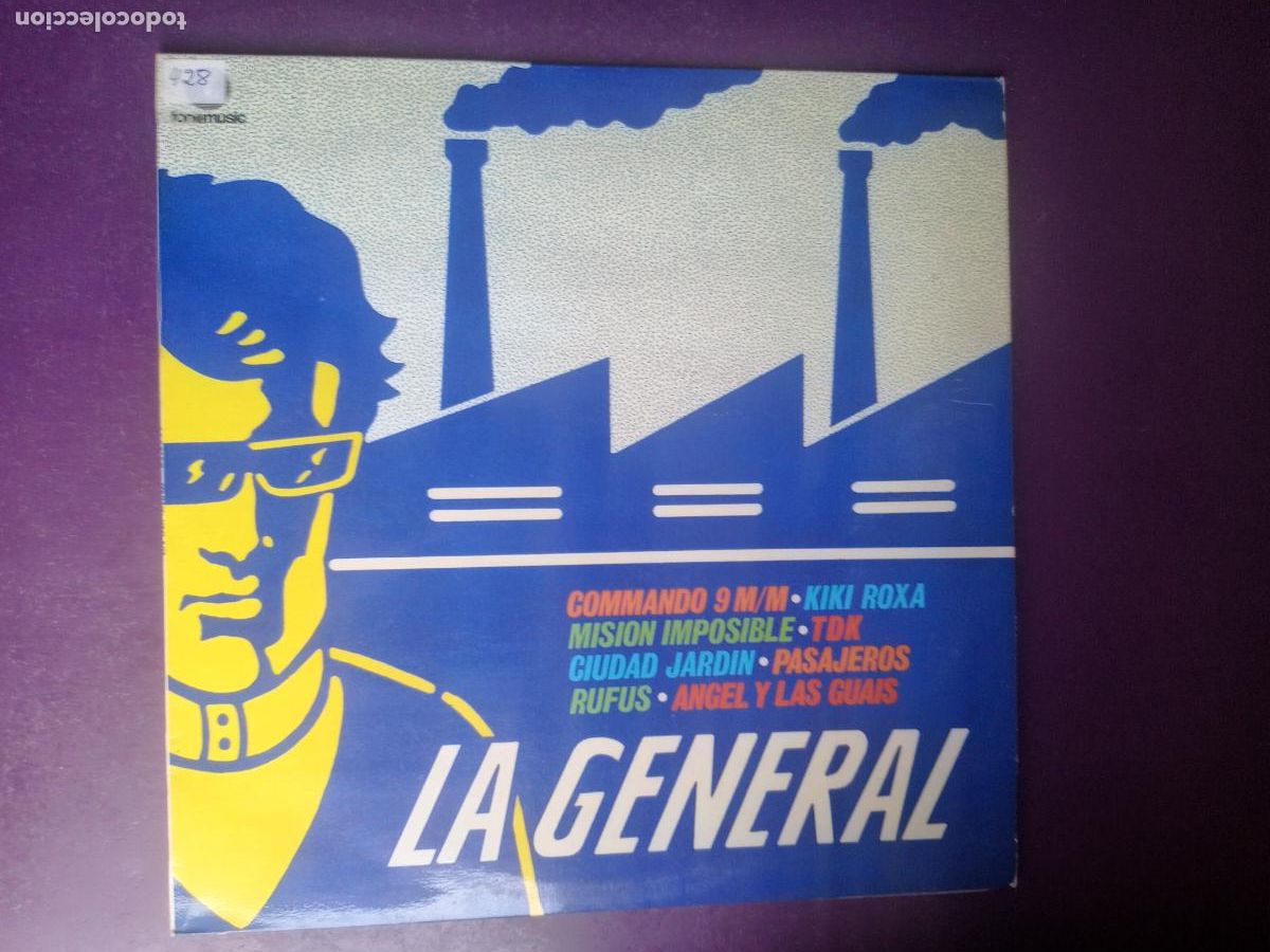 Discos de vinilo: LP RECOP La General - FONOMUSIC 1986 - COMMANDO 9 mm / TDK / ANGEL Y LAS GUAYS / CIUDAD JARDIN ETC