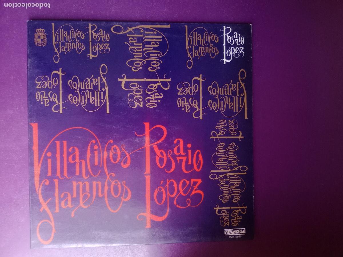 Discos de vinilo: Rosario L&oacute;pez &ndash; Villancicos Flamencos - LP PASARELA 1987 - FIRMADO POR ELLA - FLAMENCO, COPLA, FOLK