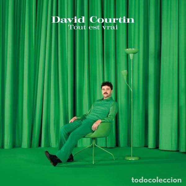 Discos de vinilo: David Courtin &ndash; Tout Est Vrai (Monstre Sonorea, 2023) - LP Vinilo Verde - Chanson Pop - Precintado