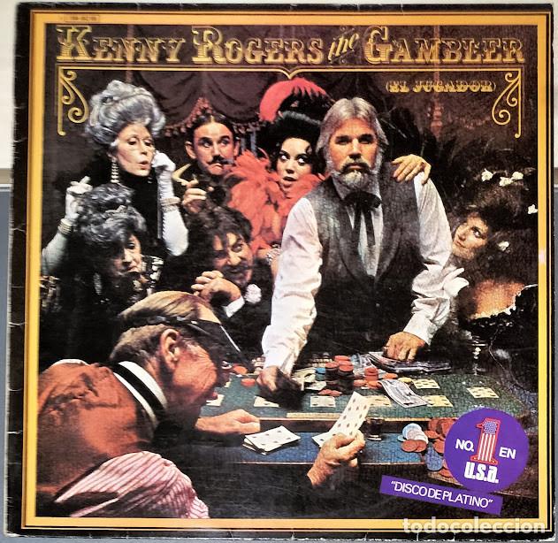 Discos de vinilo: Kenny Rogers - The Gambler - LP United Artists ref. 10C 064-62.185. Ed. espa&ntilde;ola 1979.