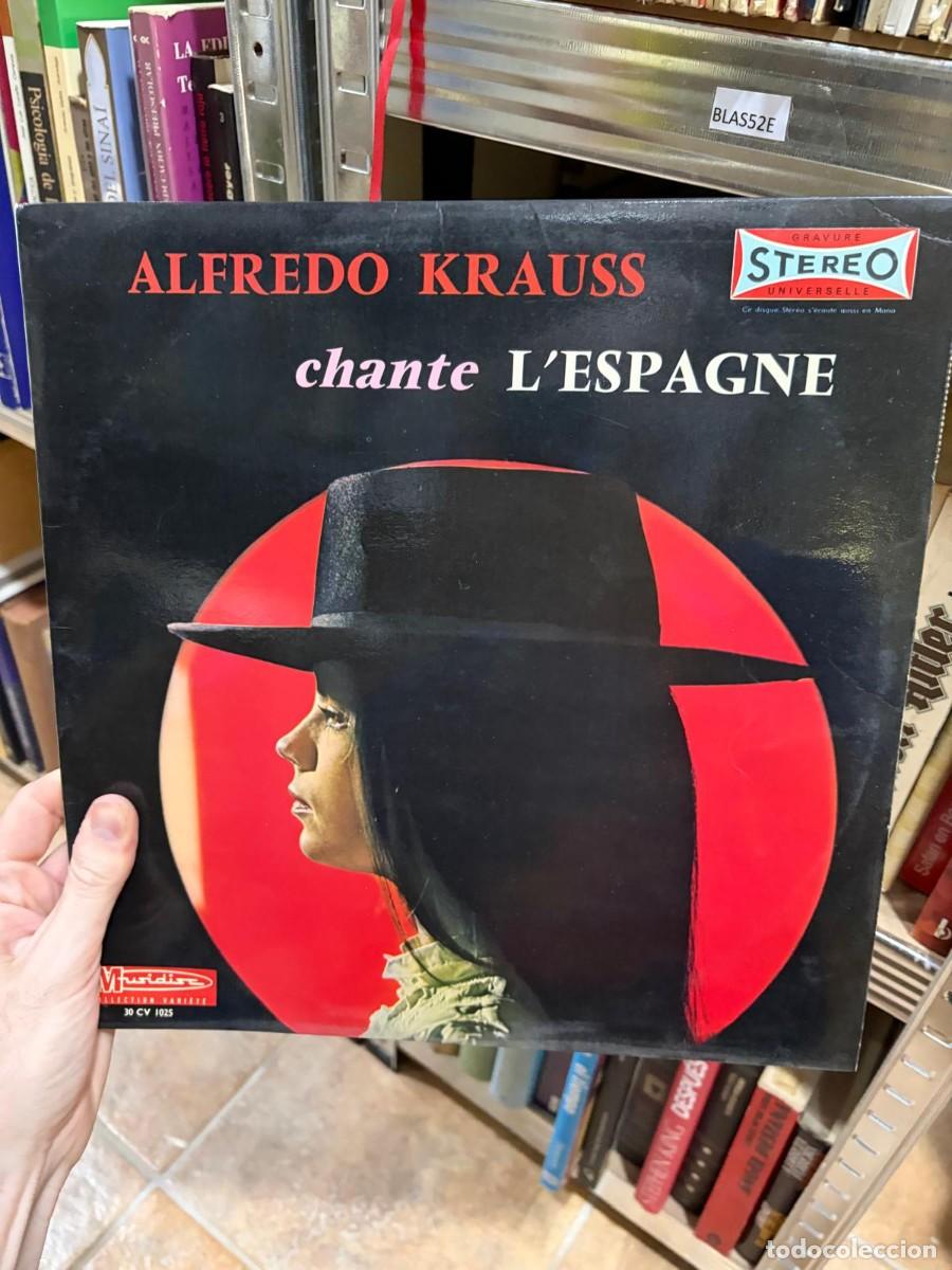 Discos de vinilo: BLAS52E &mdash; Alfredo Kraus &mdash; Chante L&rsquo;Espagne &mdash; Musidisc disco vinilo