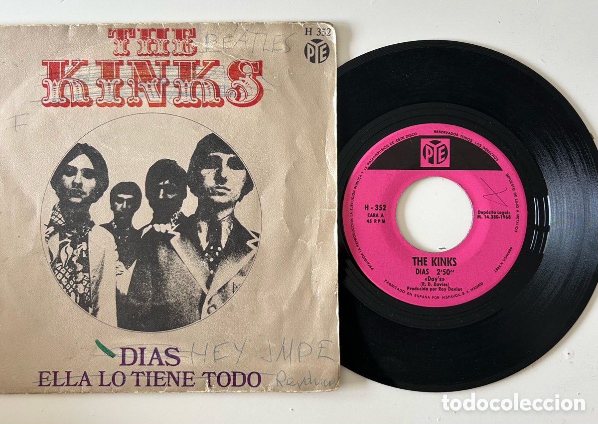 Discos de vinilo: Kinks - d&iacute;as original 1968