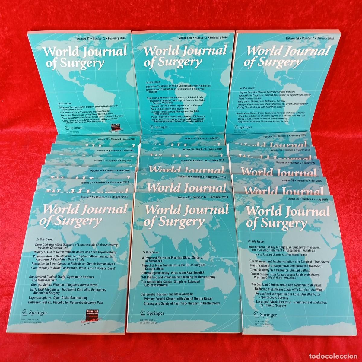 Discos de vinilo: WORLD JOURNAL OF SURGERY - SPRINGER - 19 REVISTAS / 6077