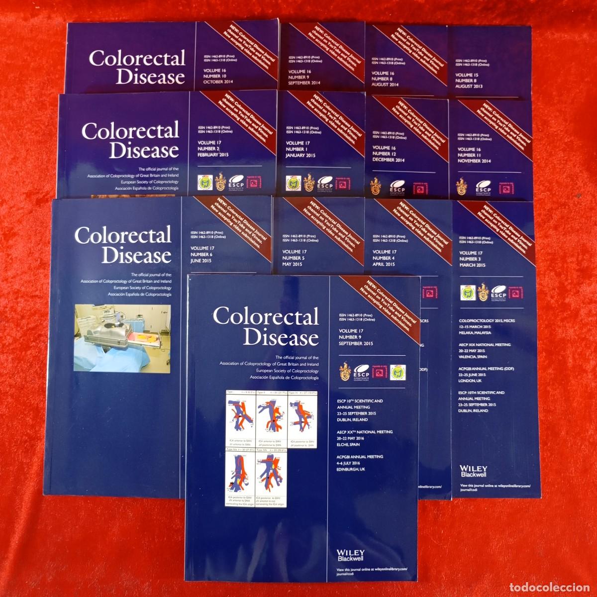 Discos de vinilo: COLORECTAL DISEASE - WILEY BLACKWELL - 13 REVISTAS / 6079