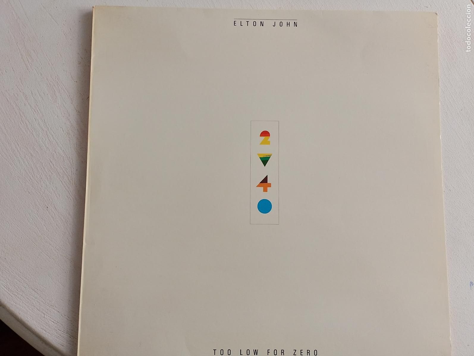 Discos de vinilo: Elton John &ndash; Too Low For Zero,1983, Pop Rock - Foto 3