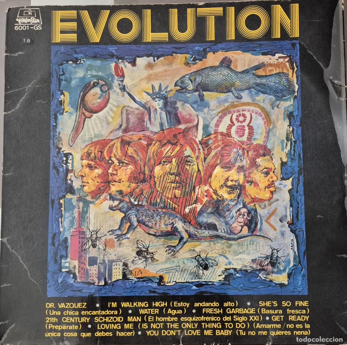 Discos de vinilo: EVOLUTION - IDEM (Dimension 6001 GS 1970) TREMENDO HARD PROGRESIVO ESPA&Ntilde;OL ORIGINAL. UNICO EN TC!!!!