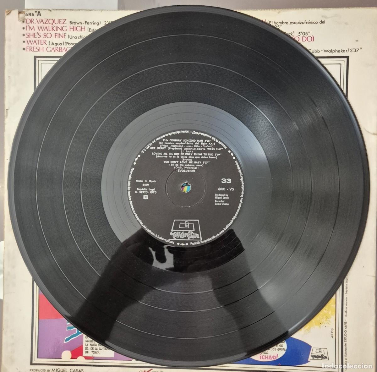 Discos de vinilo: EVOLUTION - IDEM (Dimension 6001 GS 1970) TREMENDO HARD PROGRESIVO ESPA&Ntilde;OL ORIGINAL. UNICO EN TC!!!! - Foto 3