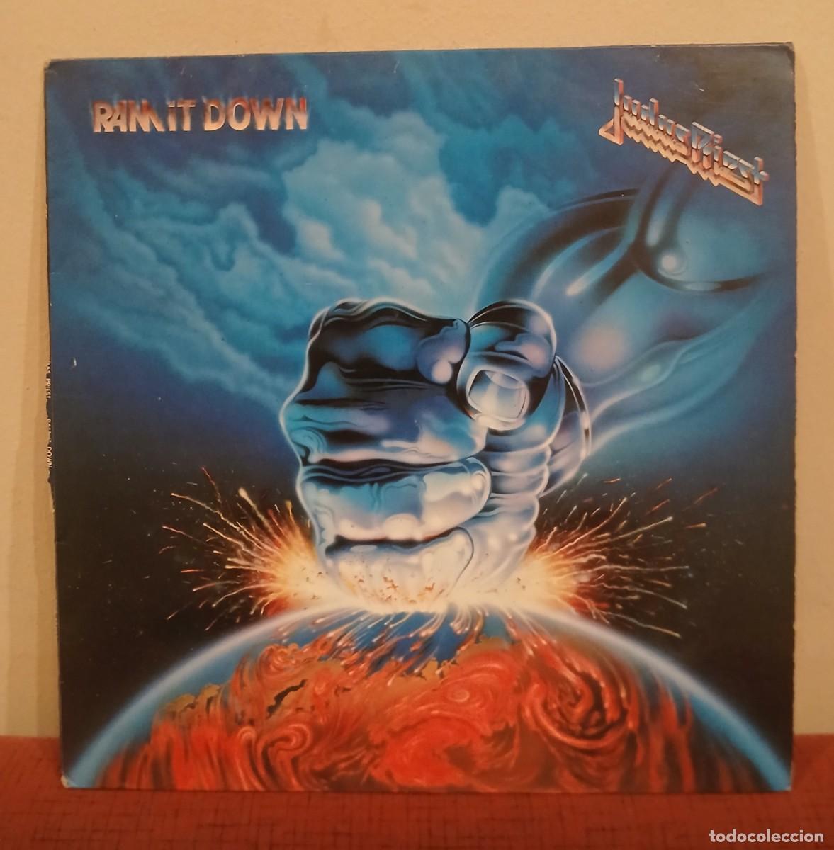 Discos de vinilo: VINILO RAM IT DOWN - LP DE JUDAS PRIEST EN BUEN ESTADO