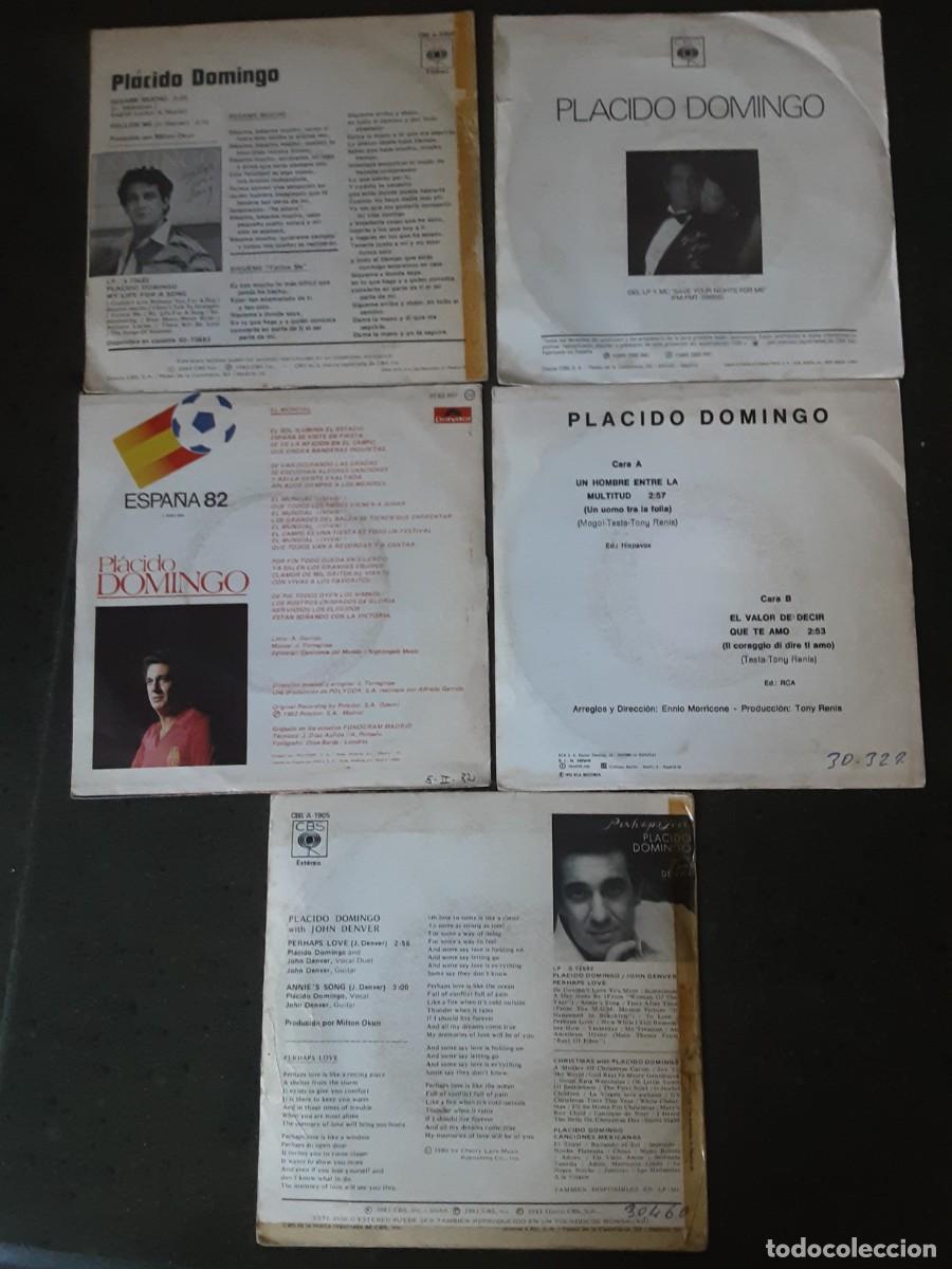 Discos de vinilo: 5 singles de Pl&aacute;cido Domingo - Foto 2