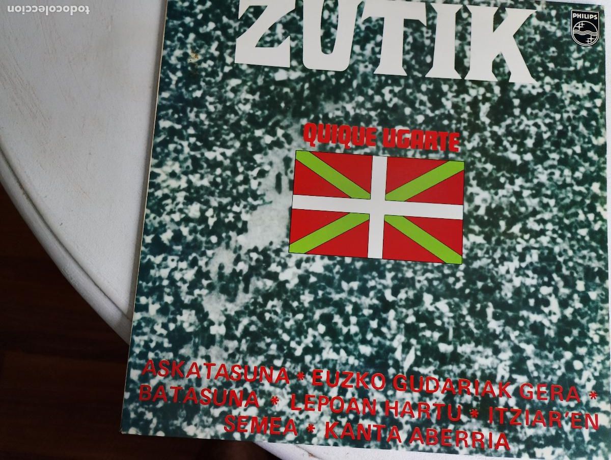 Discos de vinilo: Quique Ugarte &ndash; Zutik, 1976, folk