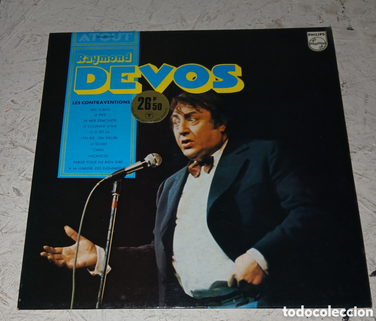 Discos de vinilo: Disco Vinilo LP Raymond Devos - Les Contraventions (Philips / Collection Atout)